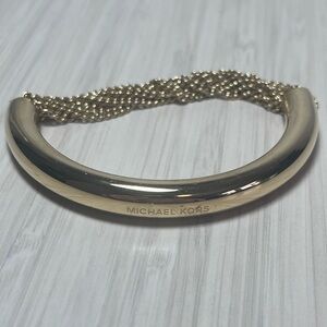 Michael Kors Fringe Luxe Gold Tone Chain Bracelet